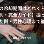 復縁の冷却期間はどれくらい？【状況別・完全ガイド】振った側・振られた側・男性心理まで徹底解説のイメージ